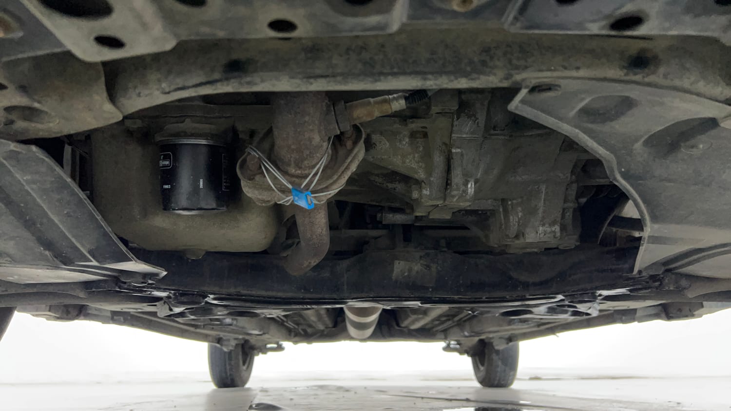 Used 2014 Maruti Suzuki Swift Dzire VXI Petrol Manual extra FRONT LEFT UNDERBODY VIEW