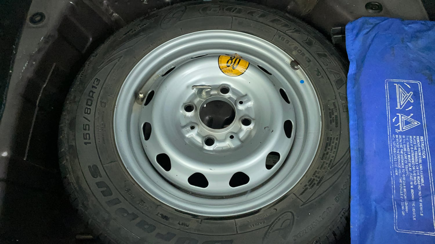 Used 2019 Tata Tiago Revotron XZA Petrol Automatic tyres SPARE TYRE VIEW