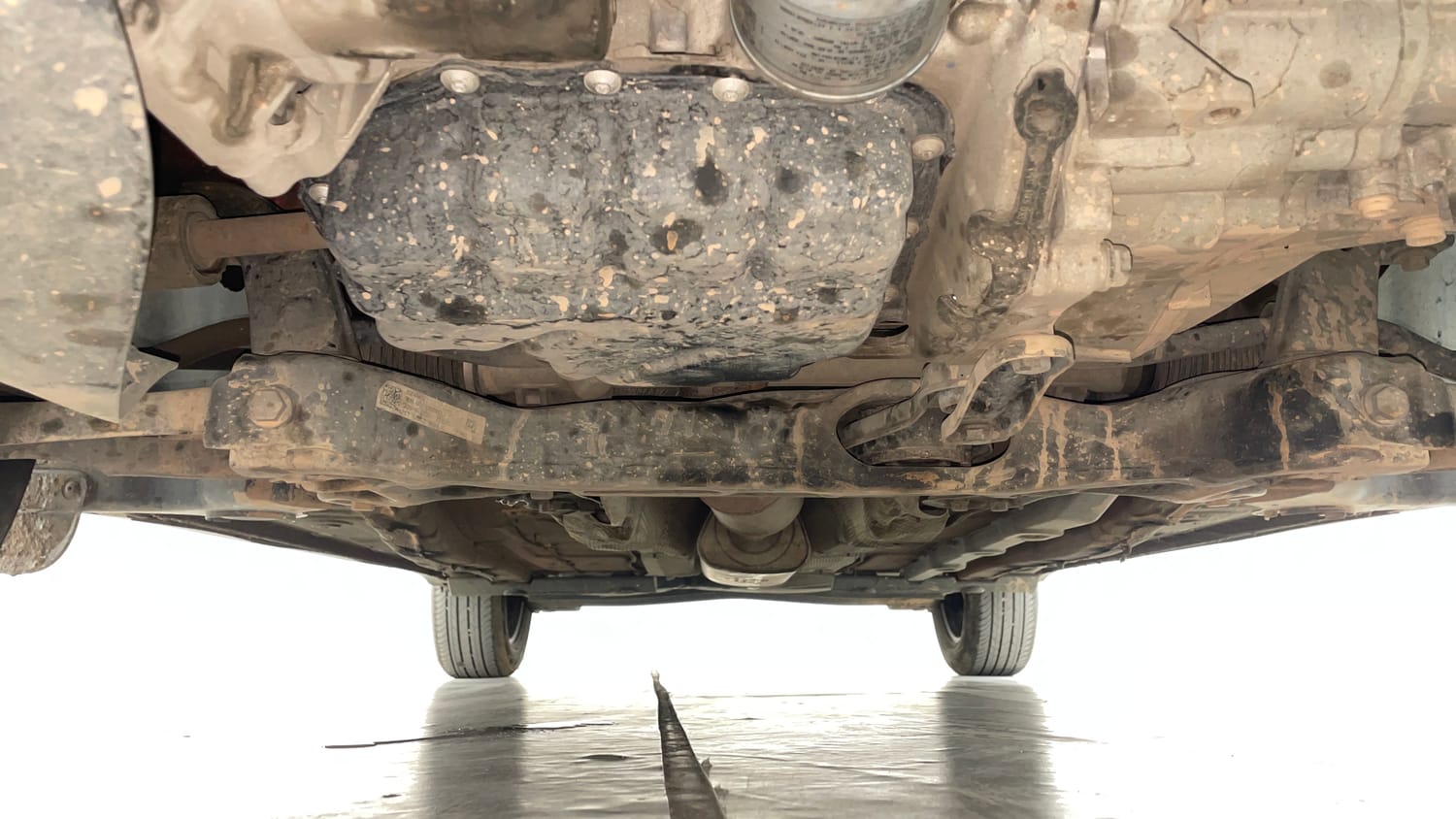 Used 2024 Skoda Kushaq Active 1.0 TSI MT Petrol Manual extra FRONT LEFT UNDERBODY VIEW