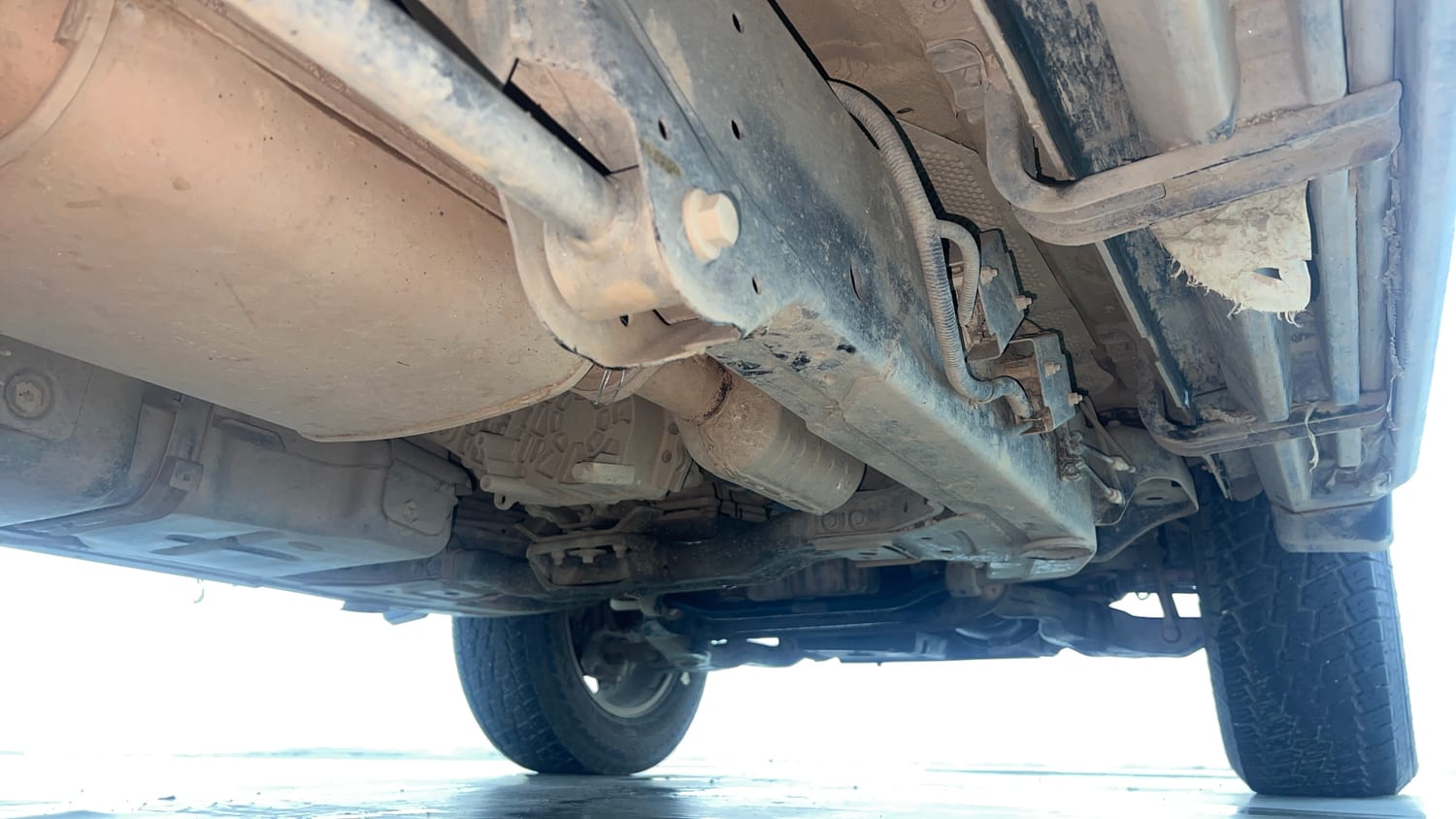 Used 2023 mahindra Thar LX Hard Top Diesel AT 4WD Diesel Automatic extra REAR RIGHT UNDERBODY VIEW