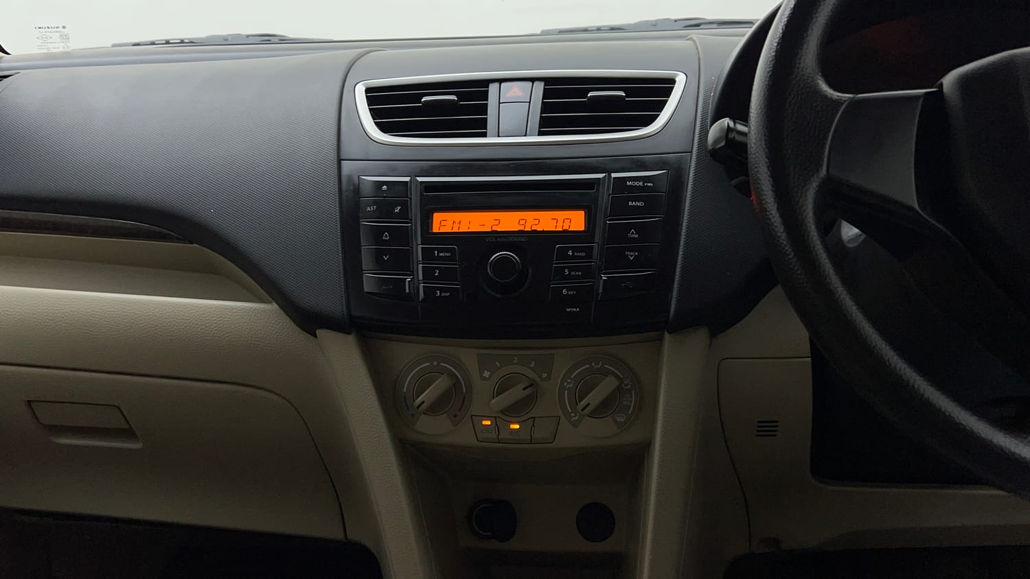 Used 2014 Maruti Suzuki Swift Dzire VXI Petrol Manual interior MUSIC SYSTEM & AC CONTROL VIEW