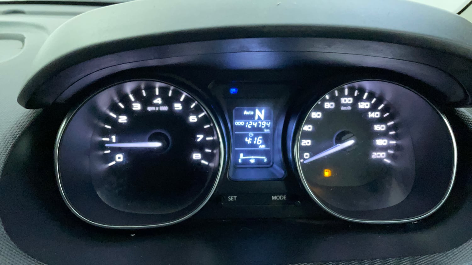 Used 2019 Tata Tiago Revotron XZA Petrol Automatic interior CLUSTERMETER VIEW