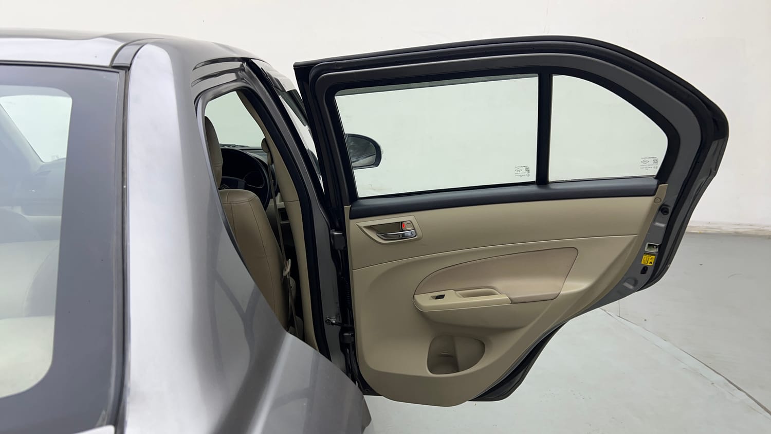 Used 2014 Maruti Suzuki Swift Dzire VXI Petrol Manual interior RIGHT REAR DOOR OPEN VIEW