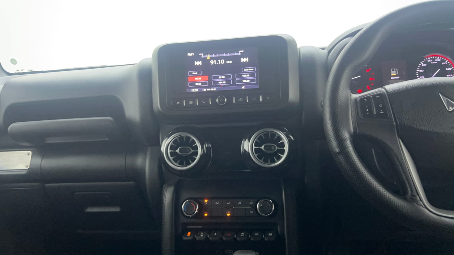 Used 2023 mahindra Thar LX Hard Top Diesel AT 4WD Diesel Automatic interior MUSIC SYSTEM & AC CONTROL VIEW