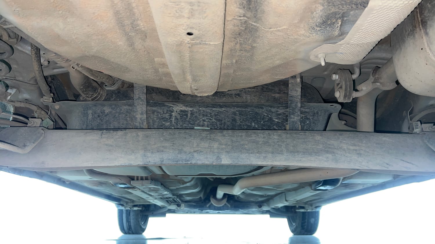 Used 2024 Hyundai Exter SX 1.2 CNG MT Cng Manual extra REAR UNDERBODY VIEW (TAKEN FROM REAR)