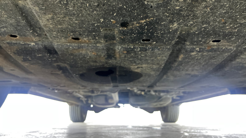 Used 2024 Mahindra XUV700 AX7 Luxury Pack Petrol AT 7 STR Petrol Automatic extra FRONT LEFT UNDERBODY VIEW