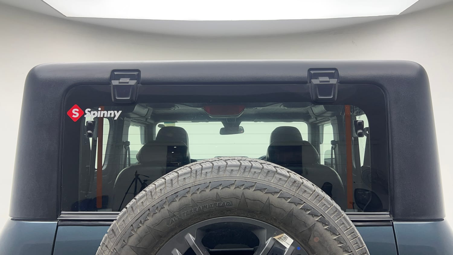 Used 2023 mahindra Thar LX Hard Top Diesel AT 4WD Diesel Automatic exterior BACK WINDSHIELD VIEW