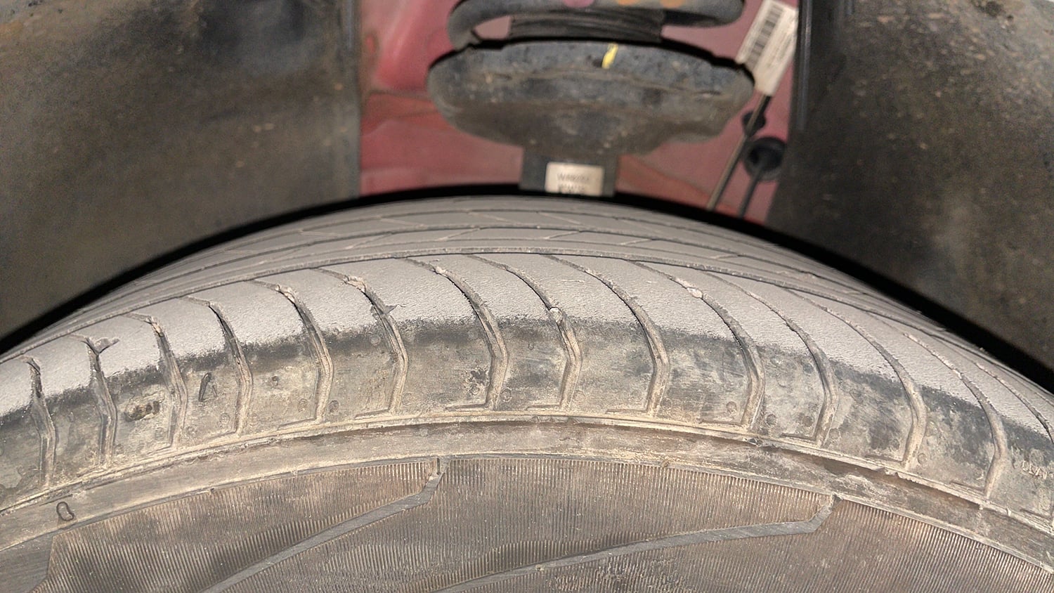 Used 2024 Skoda Kushaq Active 1.0 TSI MT Petrol Manual tyres LEFT FRONT TYRE TREAD VIEW