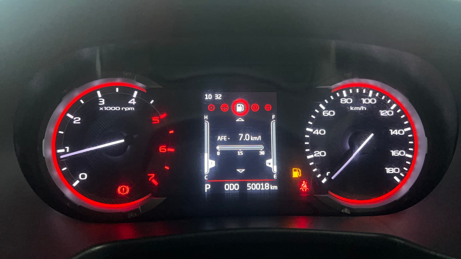 Used 2023 mahindra Thar LX Hard Top Diesel AT 4WD Diesel Automatic interior CLUSTERMETER VIEW
