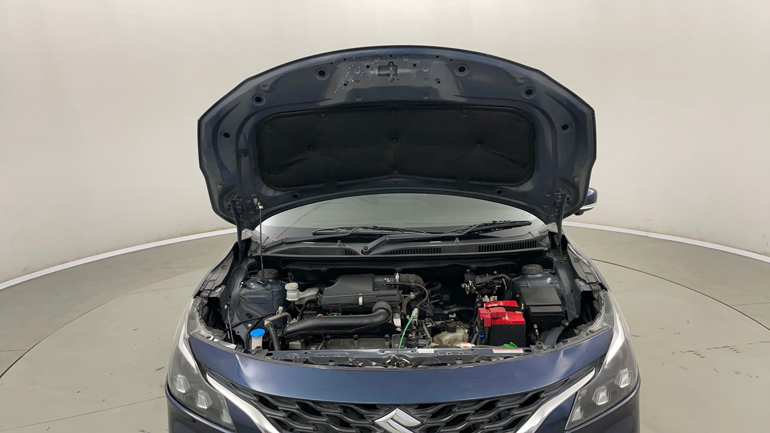 Used 2022 Maruti Suzuki Baleno Alpha AGS Petrol Automatic engine ENGINE & BONNET OPEN FRONT VIEW