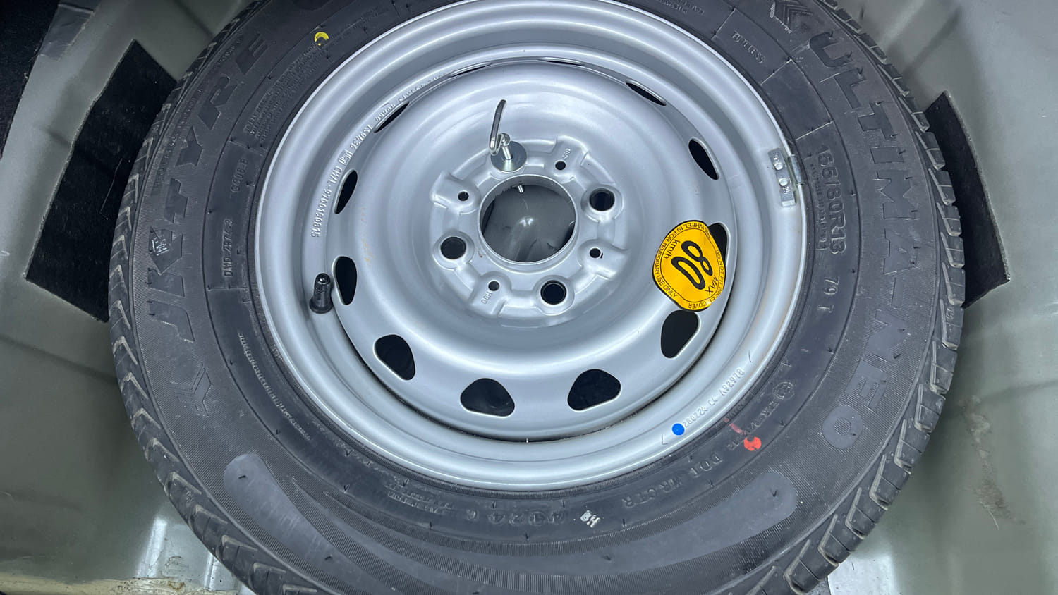 Used 2024 Tata Tiago XZA Plus Petrol Automatic tyres SPARE TYRE VIEW