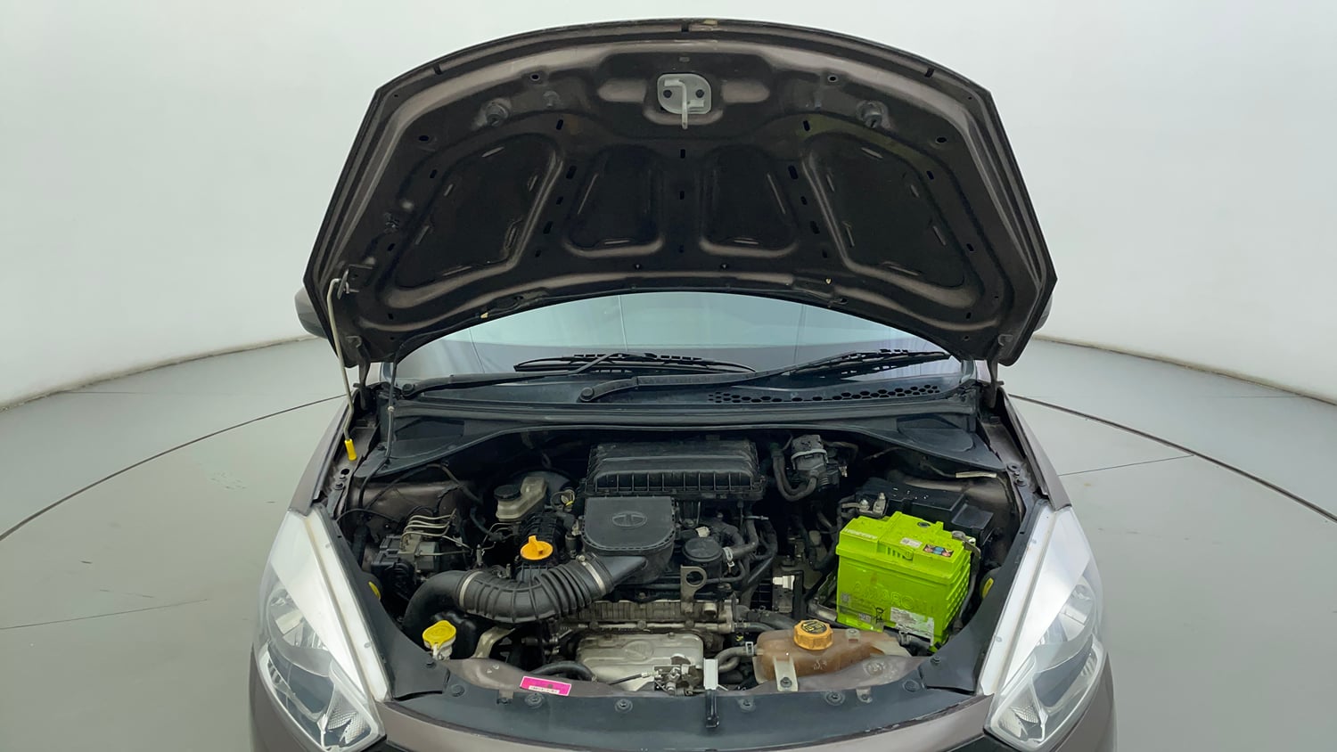 Used 2019 Tata Tiago Revotron XZA Petrol Automatic engine ENGINE & BONNET OPEN FRONT VIEW