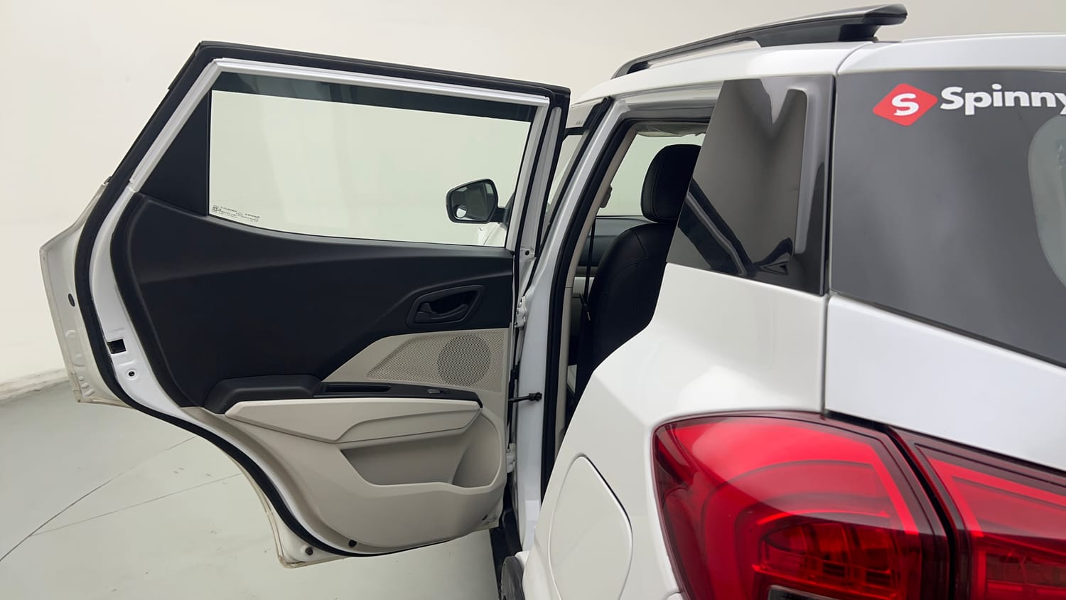 Used 2023 Mahindra XUV 300 W6 1.2 Petrol Petrol Manual interior LEFT REAR DOOR OPEN VIEW