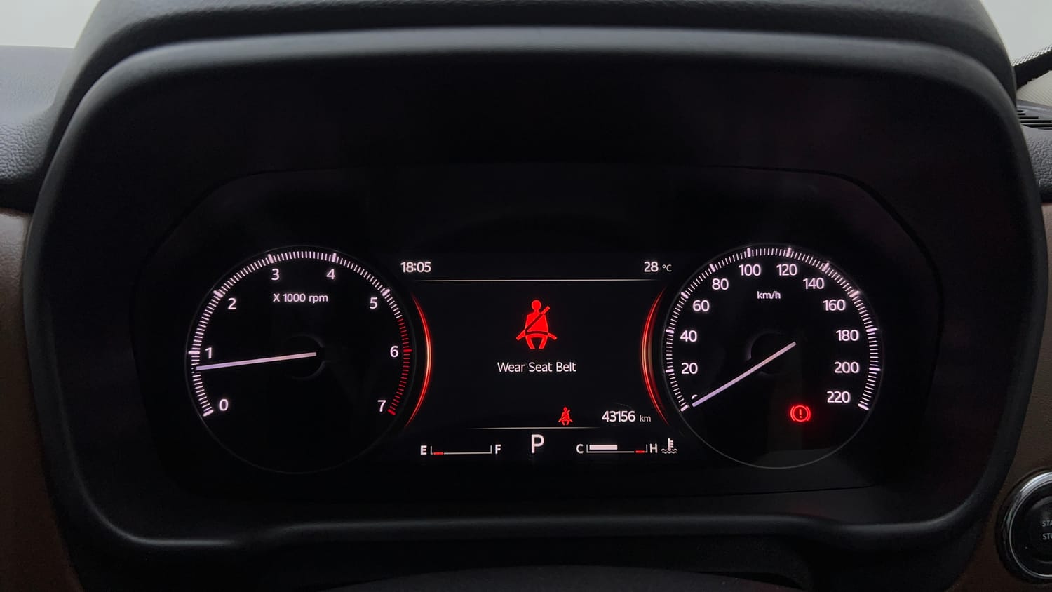 Used 2023 Mahindra Scorpio N Z8 L Petrol AT 7 STR Petrol Automatic interior CLUSTERMETER VIEW