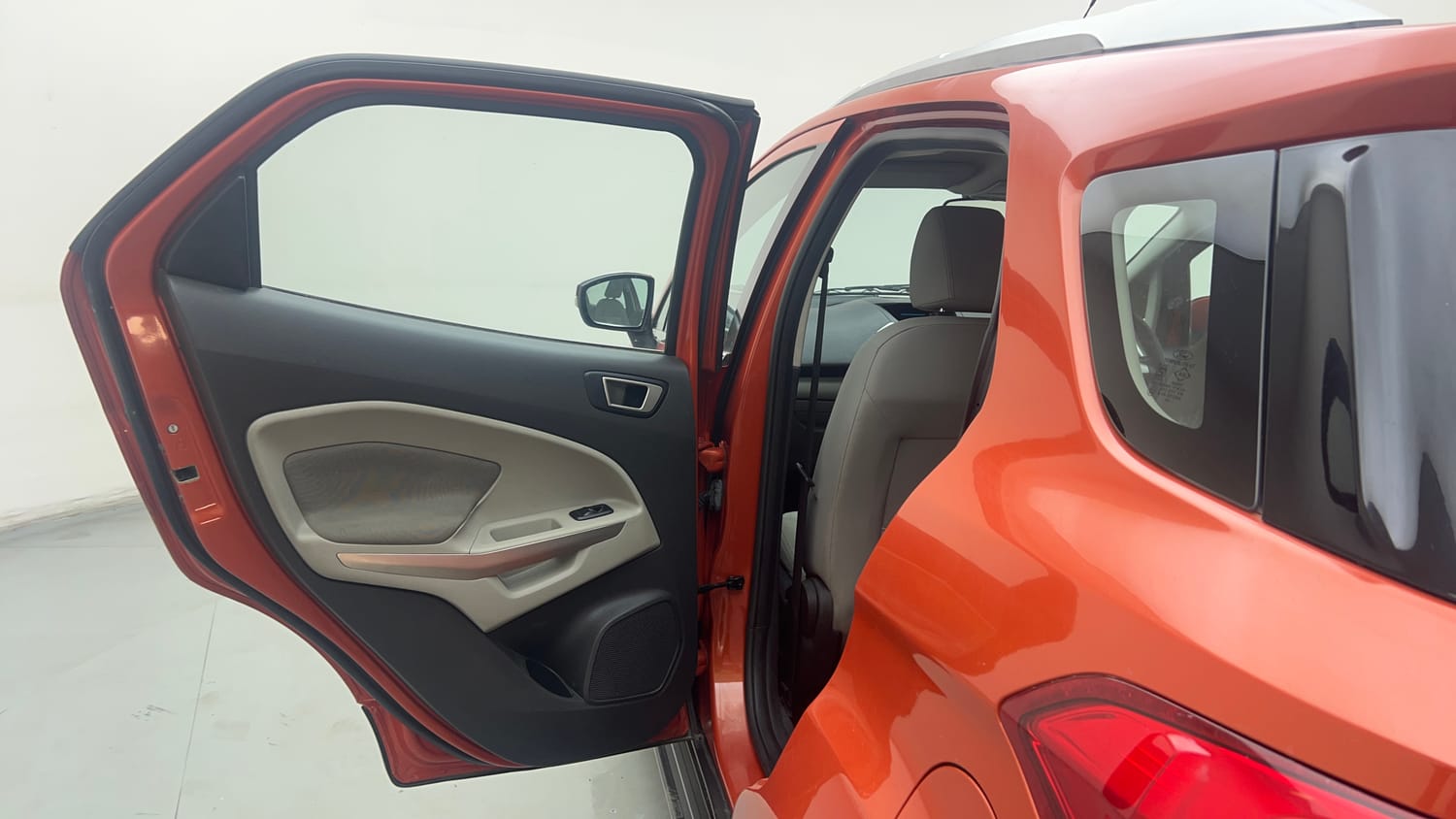 Used 2014 Ford EcoSport Titanium 1.5 Ti-VCT Petrol Manual interior LEFT REAR DOOR OPEN VIEW