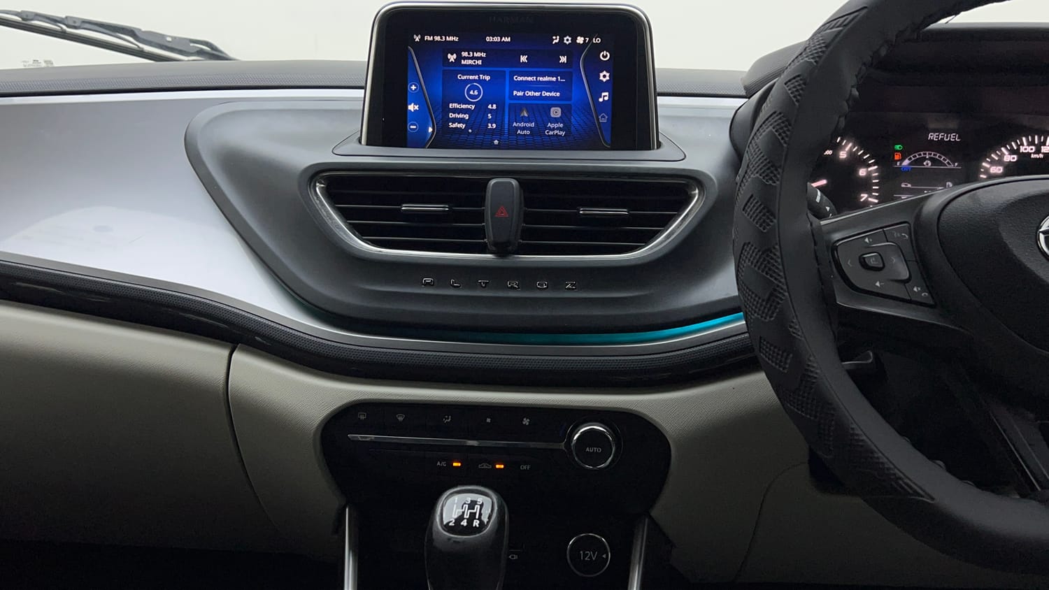 Used 2022 Tata Altroz XZ Petrol Petrol Manual interior MUSIC SYSTEM & AC CONTROL VIEW