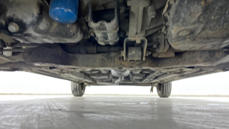 Used 2014 Hyundai Grand i10 Sportz AT 1.2 Kappa VTVT Petrol Automatic extra FRONT LEFT UNDERBODY VIEW