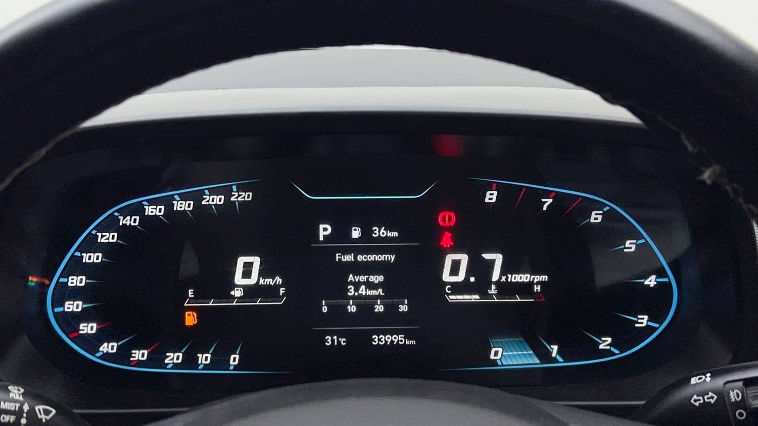 Used 2023 Hyundai i20 Asta (O) 1.2 IVT Petrol Automatic interior CLUSTERMETER VIEW