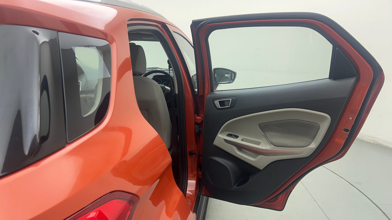 Used 2014 Ford EcoSport Titanium 1.5 Ti-VCT Petrol Manual interior RIGHT REAR DOOR OPEN VIEW