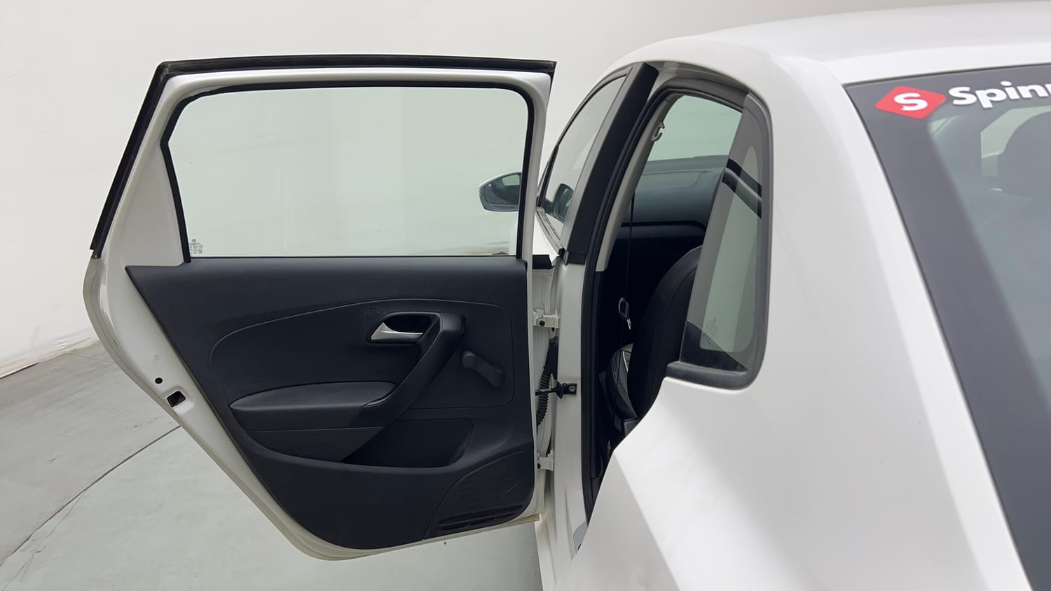Used 2019 Volkswagen Ameo Trendline 1.5L (D) Diesel Manual interior LEFT REAR DOOR OPEN VIEW