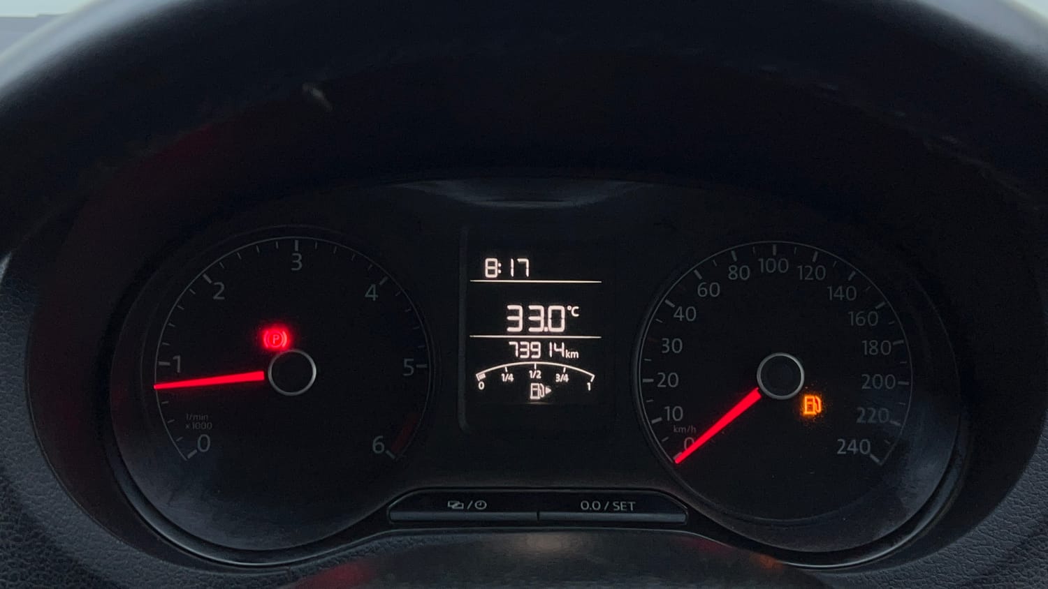 Used 2019 Volkswagen Ameo Trendline 1.5L (D) Diesel Manual interior CLUSTERMETER VIEW