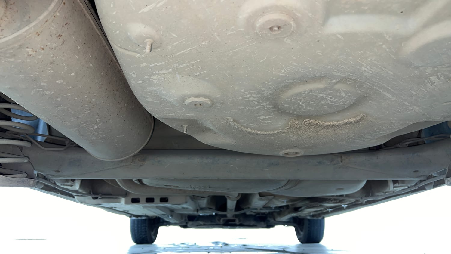 Used 2019 Volkswagen Ameo Trendline 1.5L (D) Diesel Manual extra REAR UNDERBODY VIEW (TAKEN FROM REAR)