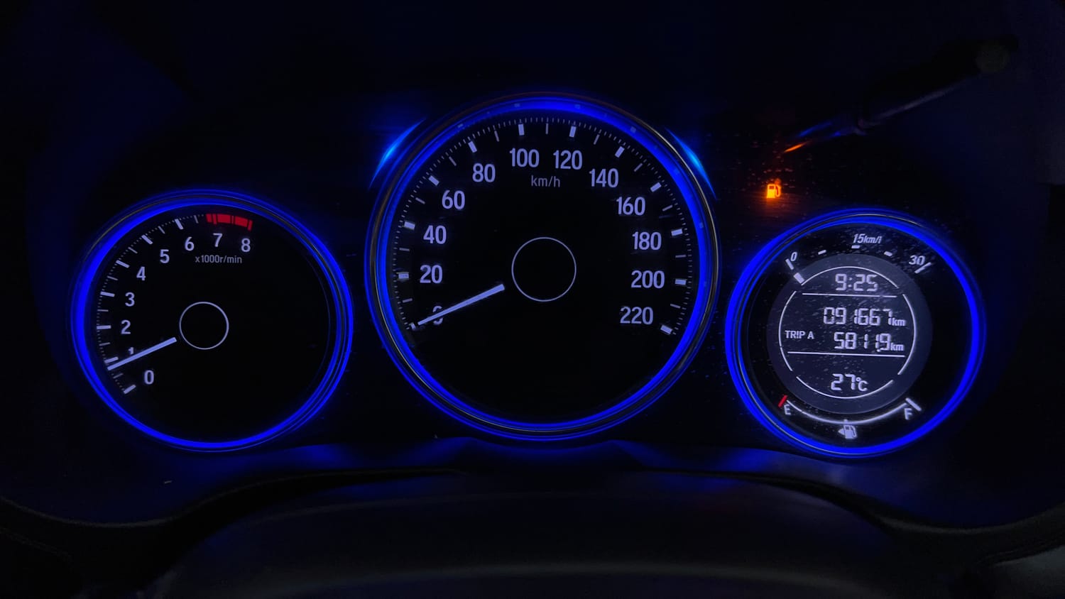 Used 2015 Honda City V Petrol Manual interior CLUSTERMETER VIEW