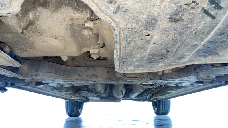 Used 2023 Kia Sonet X Line 1.5 Diesel AT Diesel Automatic extra FRONT LEFT UNDERBODY VIEW