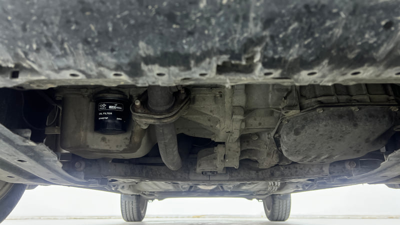 Used 2017 Maruti Suzuki Baleno Alpha 1.2 AT Petrol Automatic extra FRONT LEFT UNDERBODY VIEW