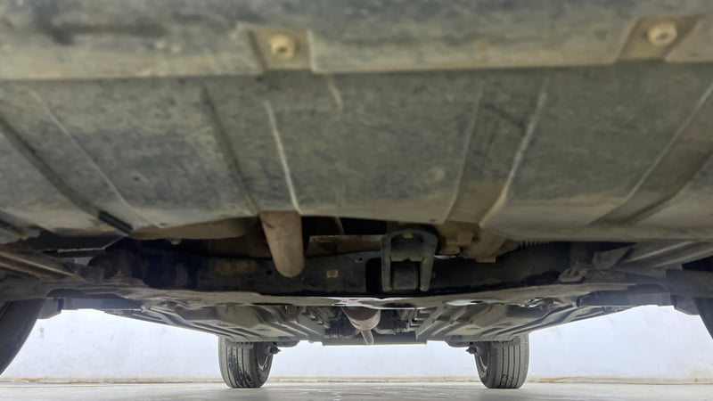 Used 2023 Maruti Suzuki Brezza Zxi AT Dual Tone Petrol Automatic extra FRONT LEFT UNDERBODY VIEW