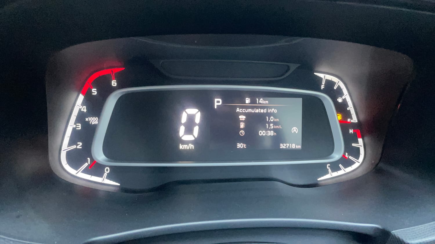 Used 2023 Kia Sonet X Line 1.5 Diesel AT Diesel Automatic interior CLUSTERMETER VIEW