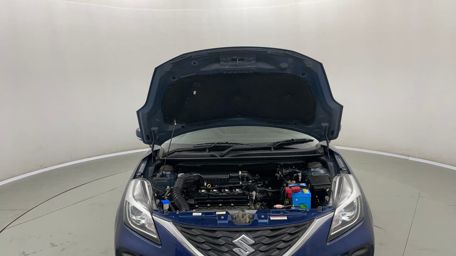 Used 2019 Maruti Suzuki Baleno Delta 1.2 Petrol Manual engine ENGINE & BONNET OPEN FRONT VIEW
