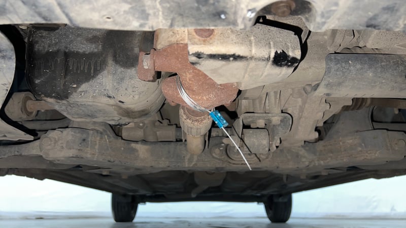 Used 2019 Hyundai Santro Sportz AMT Petrol Automatic extra FRONT LEFT UNDERBODY VIEW