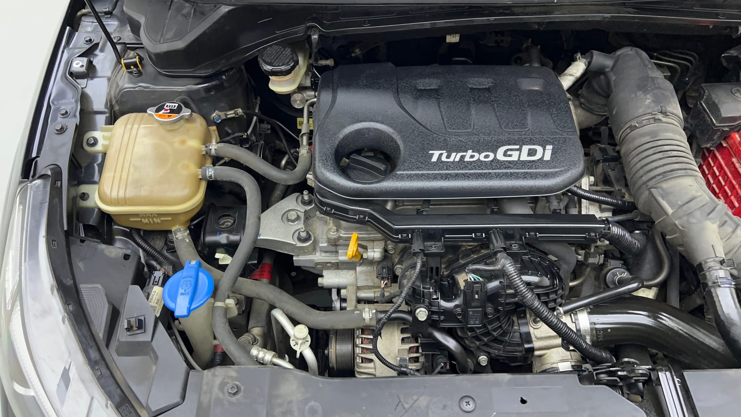 Used 2022 Hyundai New i20 Asta (O) 1.0 Turbo DCT Petrol Automatic engine ENGINE RIGHT SIDE VIEW