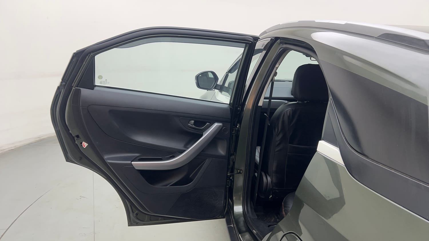 Used 2023 Tata Nexon XM (S) Petrol Manual interior LEFT REAR DOOR OPEN VIEW