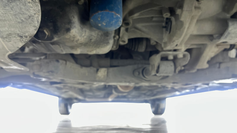 Used 2021 Hyundai Grand i10 Nios Sportz AMT 1.2 Kappa VTVT Petrol Automatic extra FRONT LEFT UNDERBODY VIEW