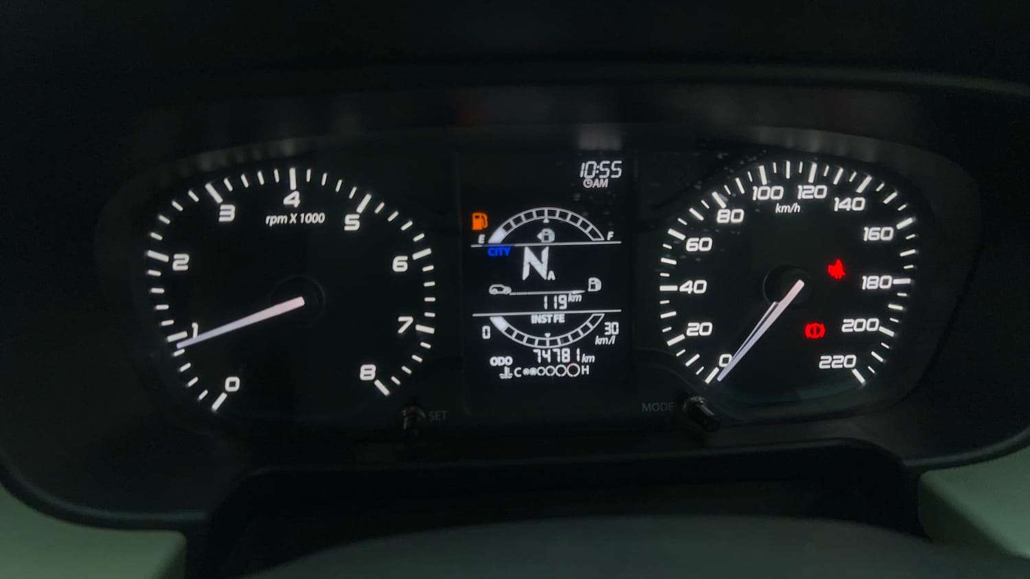 Used 2022 Tata Punch Adventure AMT Petrol Automatic interior CLUSTERMETER VIEW