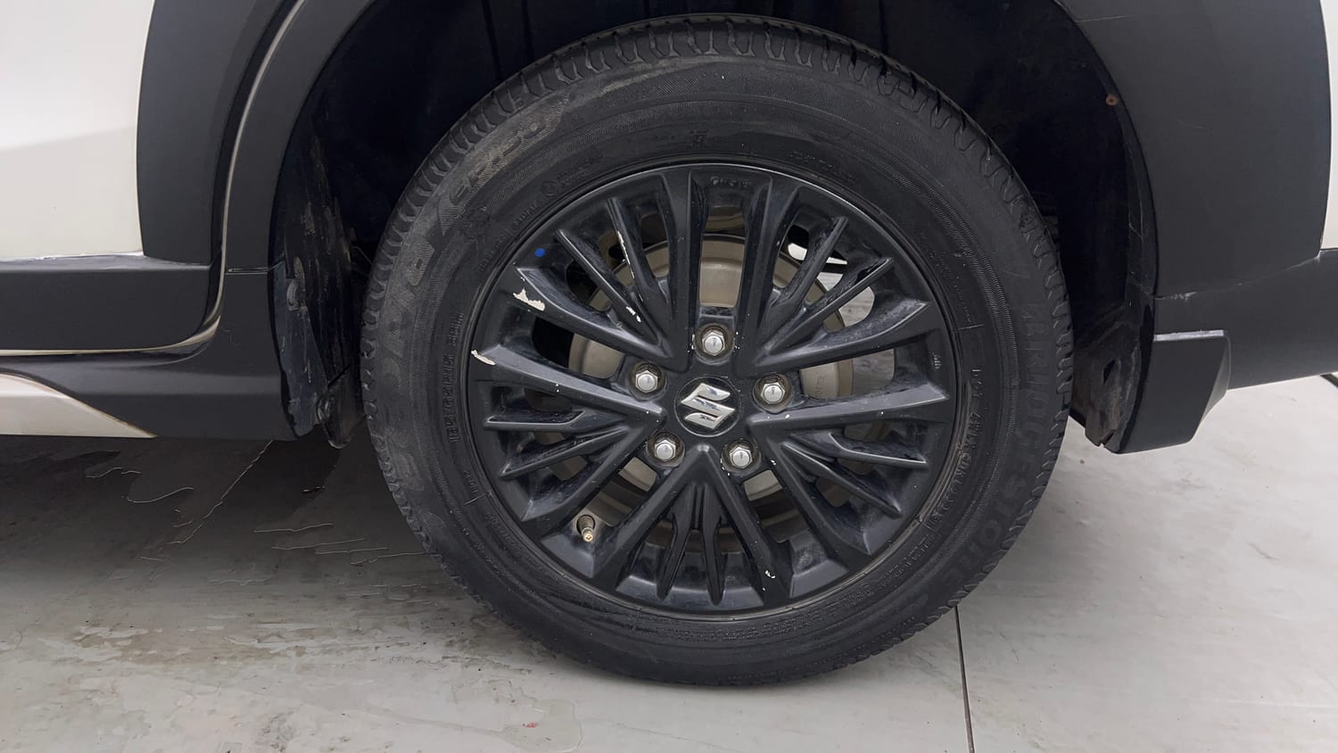 Used 2021 Maruti Suzuki XL6 Zeta MT Petrol Petrol Manual tyres LEFT REAR TYRE RIM VIEW
