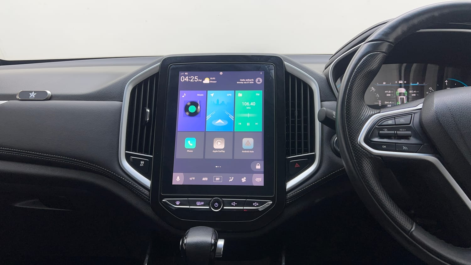 Used 2020 MG Motors Hector Sharp 1.5 DCT Petrol Petrol Automatic interior MUSIC SYSTEM & AC CONTROL VIEW
