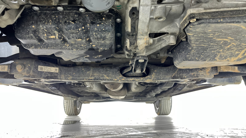 Used 2026 Skoda Kylaq Signature+ 1.0 TSI Petrol Automatic extra FRONT LEFT UNDERBODY VIEW