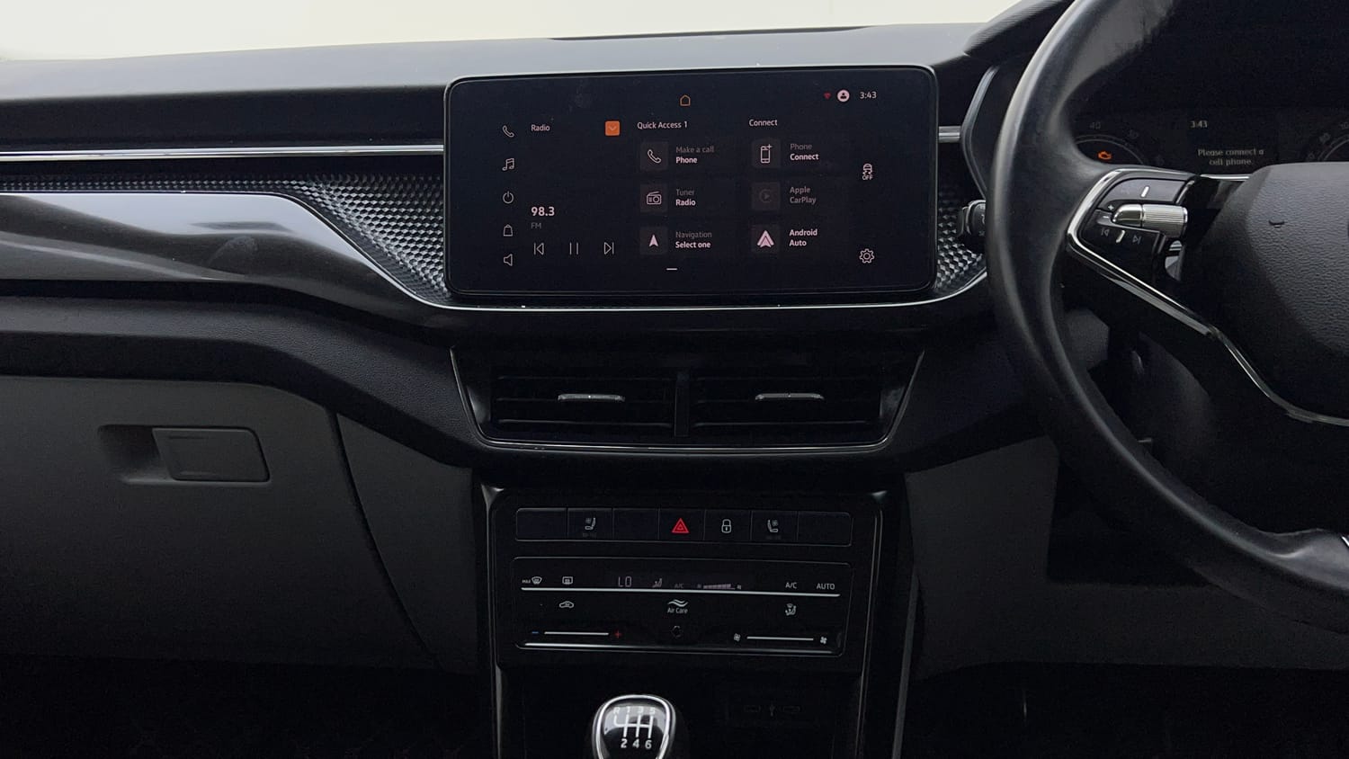 Used 2022 Skoda Kushaq Style 1.0L TSI MT Petrol Manual interior MUSIC SYSTEM & AC CONTROL VIEW