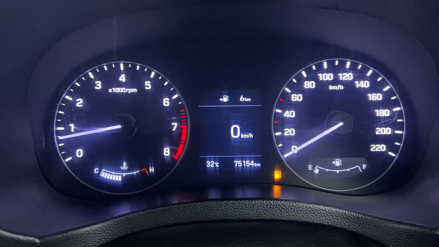 Used 2020 Hyundai Creta SX 1.6 (O) Petrol Petrol Manual interior CLUSTERMETER VIEW