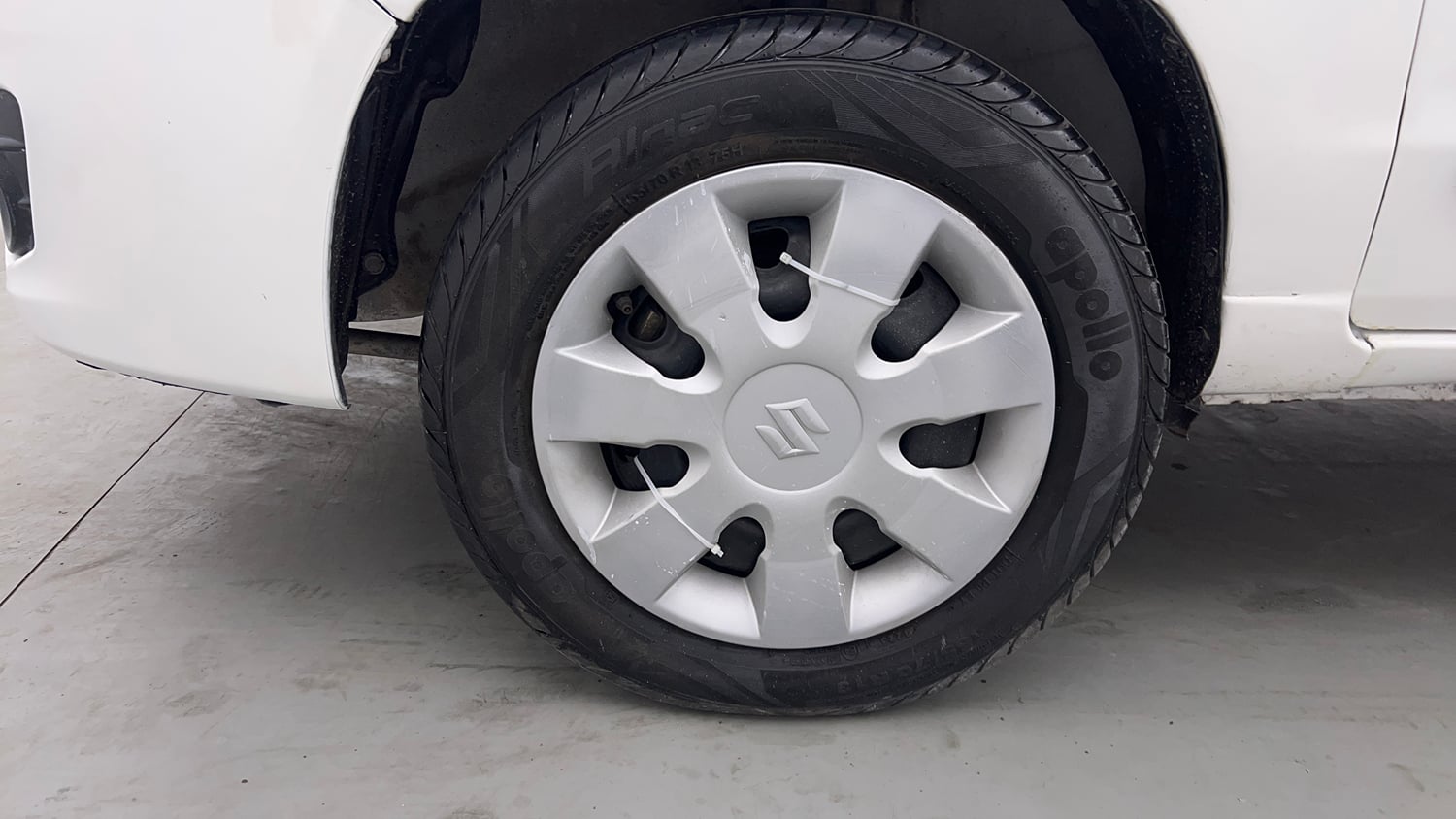 Used 2012 Maruti Suzuki Alto K10 VXi Petrol Manual tyres LEFT FRONT TYRE RIM VIEW