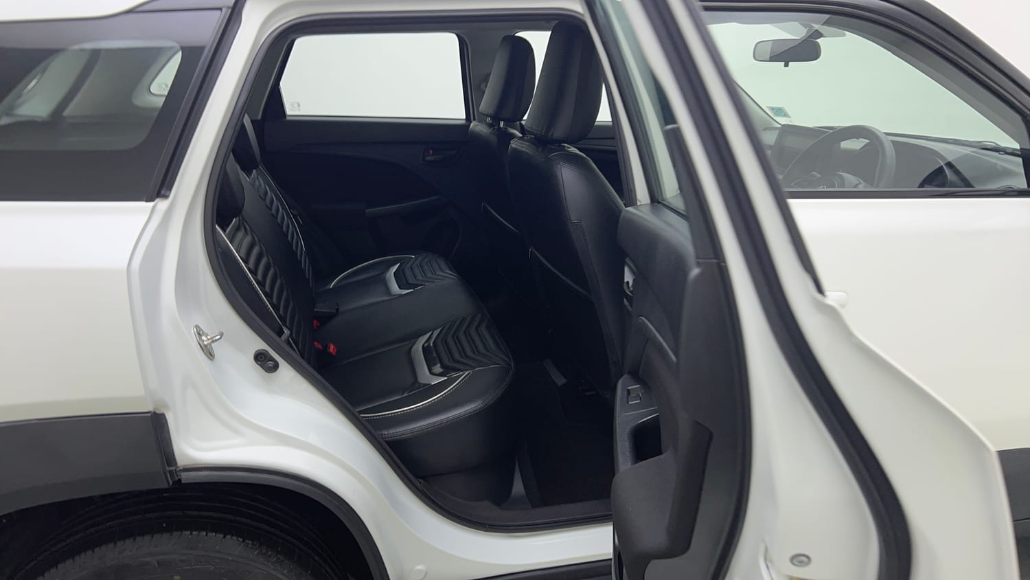 Used 2023 Maruti Suzuki Brezza VXi Petrol Manual interior RIGHT SIDE REAR DOOR CABIN VIEW
