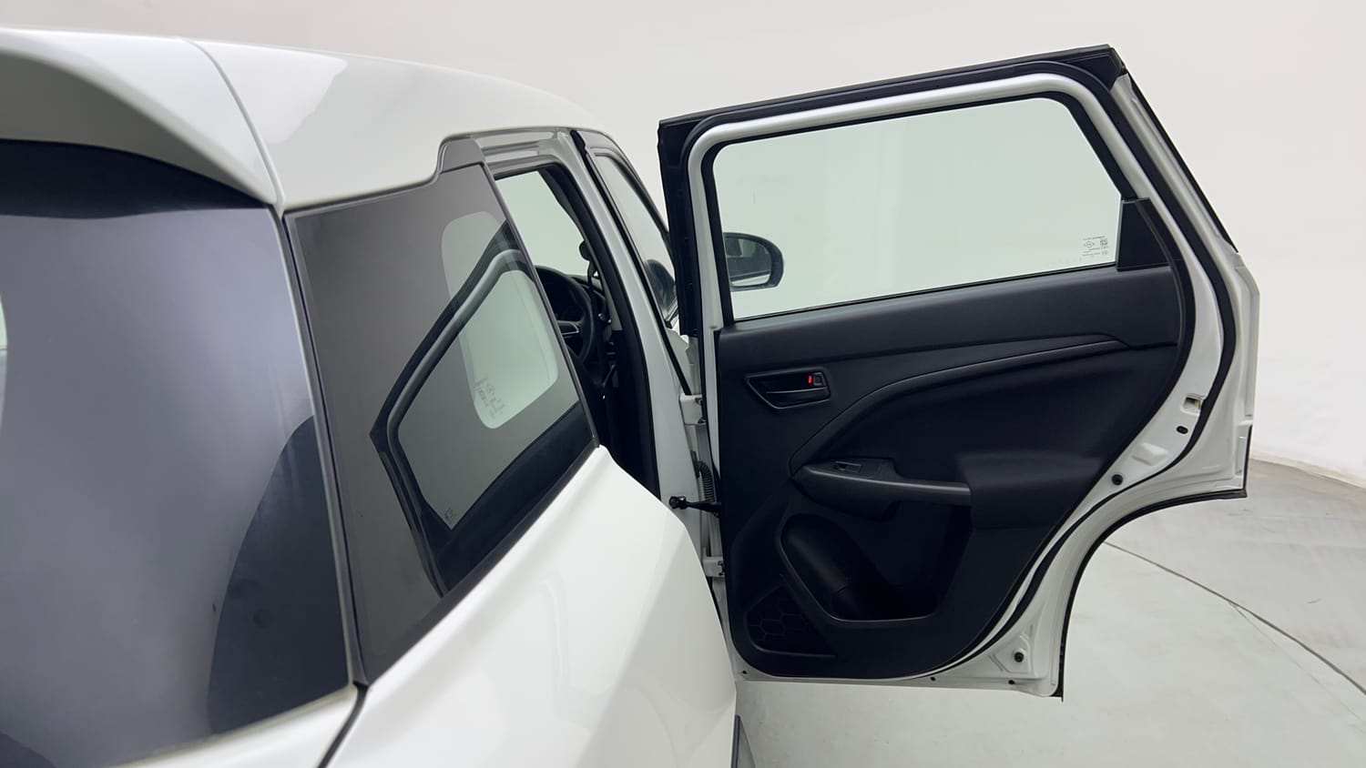 Used 2023 Maruti Suzuki Brezza VXi Petrol Manual interior RIGHT REAR DOOR OPEN VIEW