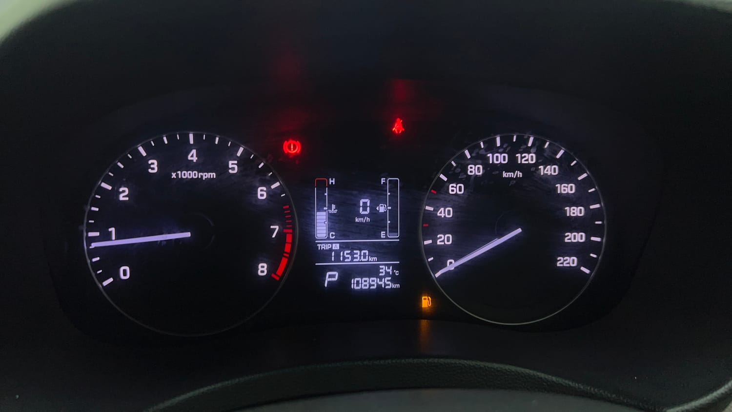 Used 2018 Hyundai Creta SX Plus 1.6 AT Petrol Petrol Automatic interior CLUSTERMETER VIEW