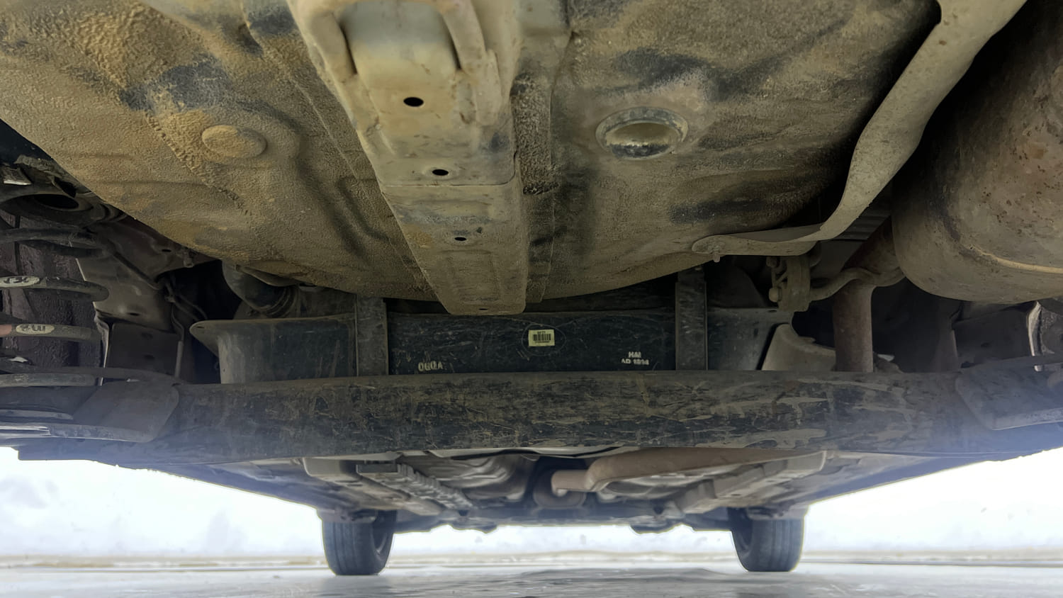 Used 2019 Hyundai Grand i10 Sportz 1.2 Kappa VTVT Petrol Manual extra REAR UNDERBODY VIEW (TAKEN FROM REAR)