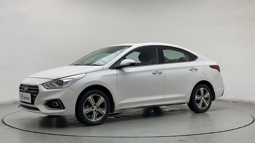 Used 2019 Hyundai Verna SX Plus 1.6 VTVT AT Petrol Automatic exterior LEFT FRONT CORNER VIEW