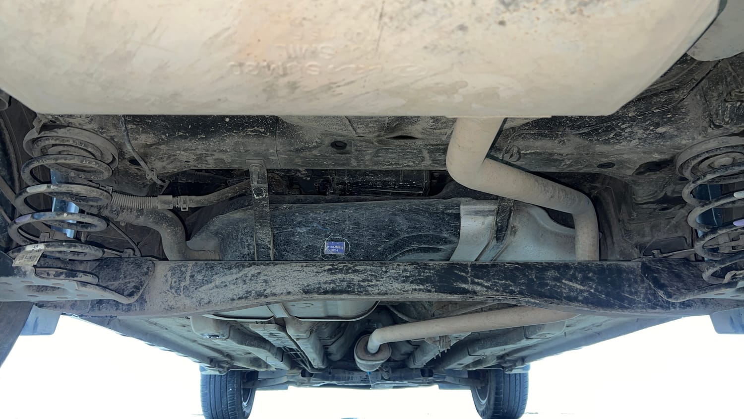Used 2023 Hyundai Creta E 1.5 Petrol Petrol Manual extra REAR UNDERBODY VIEW (TAKEN FROM REAR)