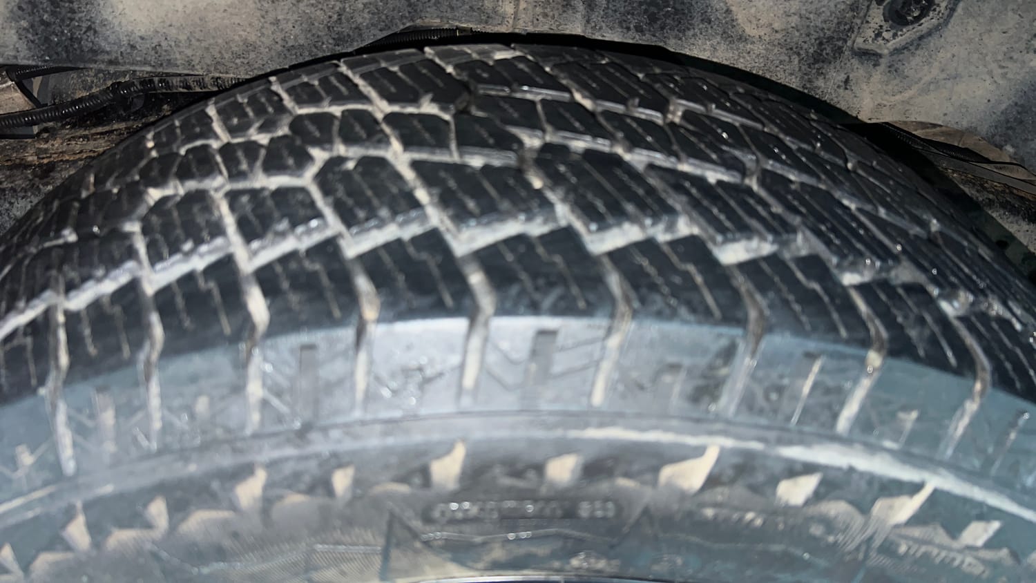 Used 2023 mahindra Thar LX Hard Top Diesel MT 4WD Diesel Manual tyres RIGHT REAR TYRE TREAD VIEW
